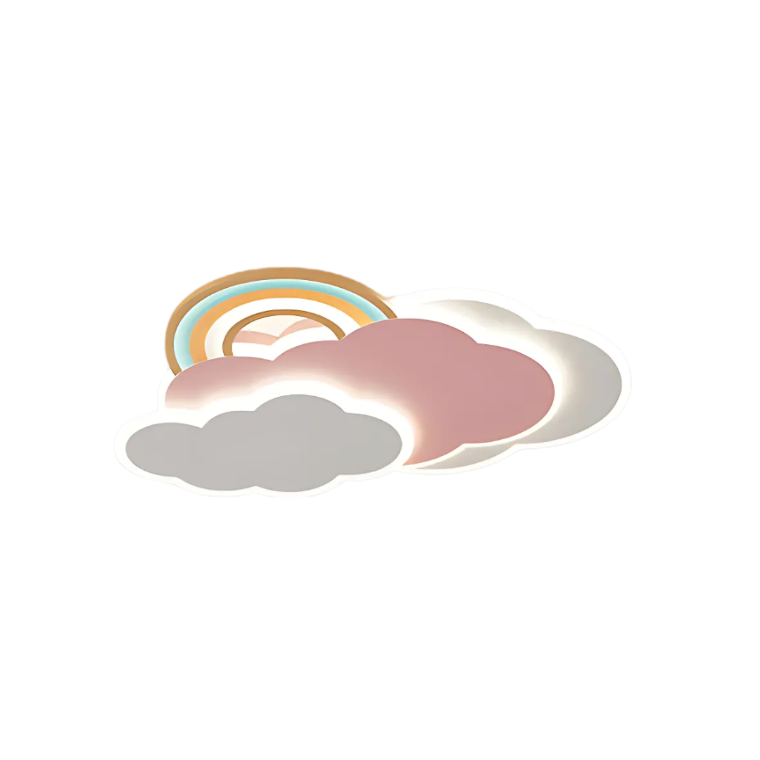 Pinky LED Plafondlamp - Regenboog Plafonniere Kinderkamer