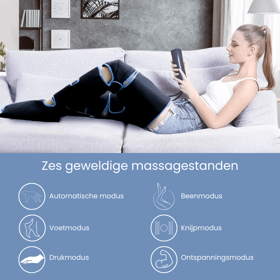Airestro – 360° beenmassage met luchtdruk & warmte – ontspanning & herstel