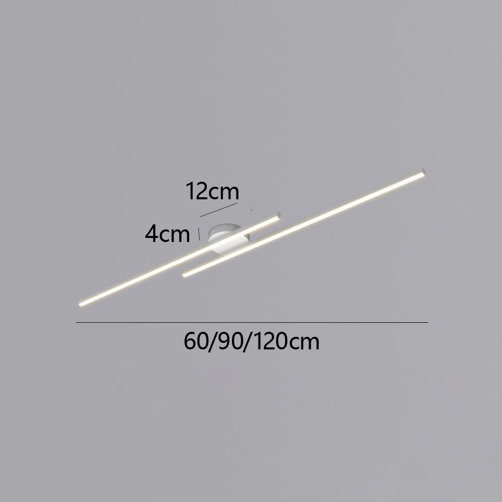 Norvion Plafondlamp – Langwerpige LED plafondlamp van aluminium met strak minimalistisch design