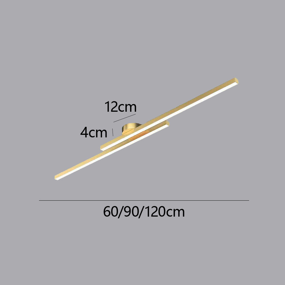 Norvion Plafondlamp – Langwerpige LED plafondlamp van aluminium met strak minimalistisch design