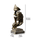 Abstracte Gouden Sculptuur – Moderne Scandinavische Decoratie met Artistieke Uitstraling Vestragear