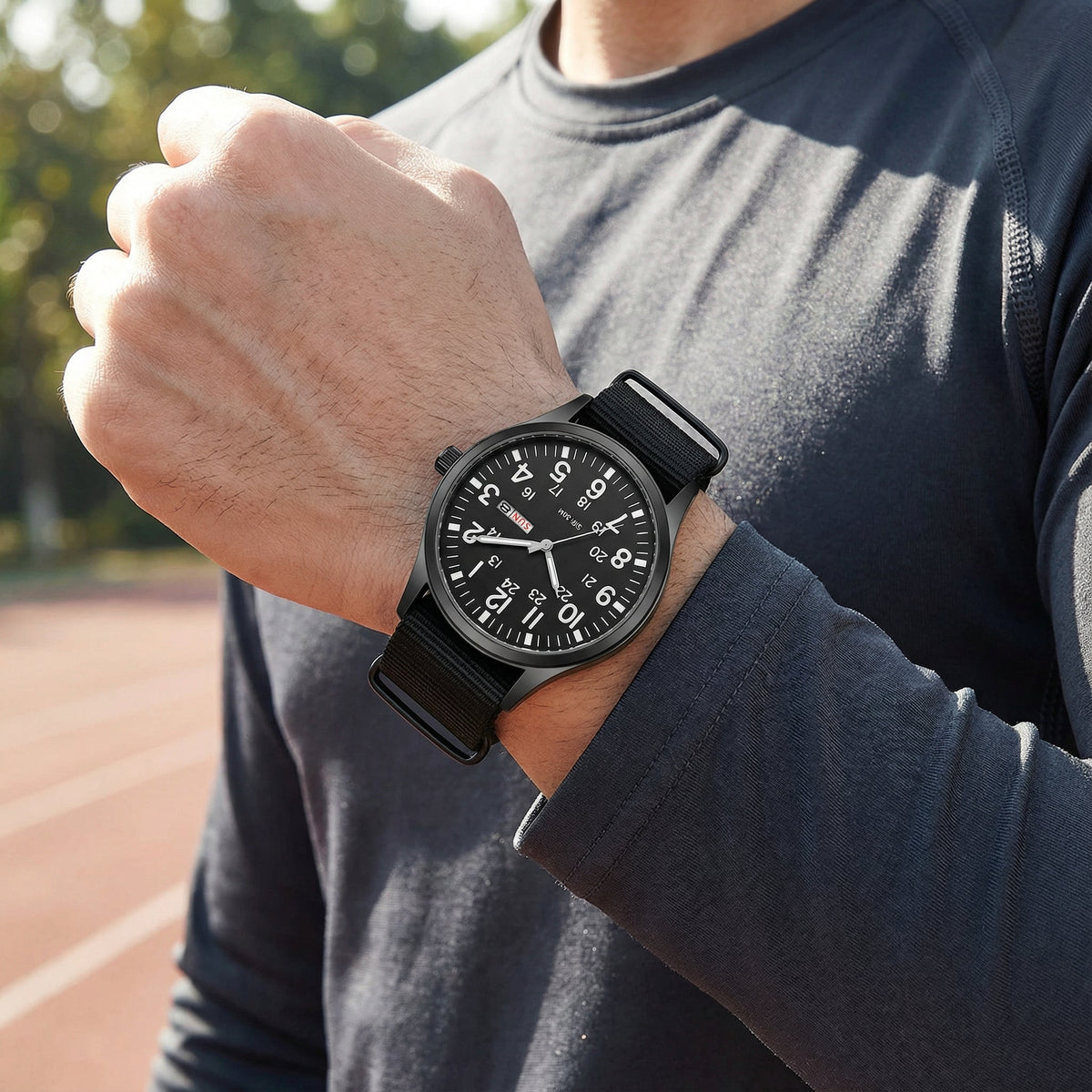 Outdoor Herenhorloge – 100m Waterdicht, Saffierglas & Quartz Uurwerk