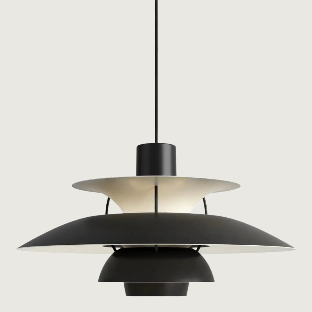Lunaris plafondlamp – Moderne metalen hanglamp met dimbare LED & strak minimalistisch ontwerp