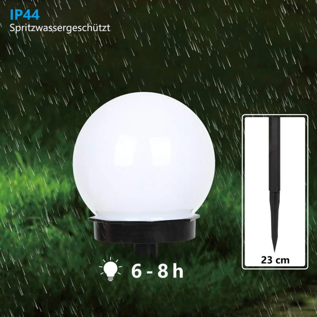3 Stuks Waterdichte LED Zonnebol Tuinverlichting - SunLuxe Orbs Vestragear