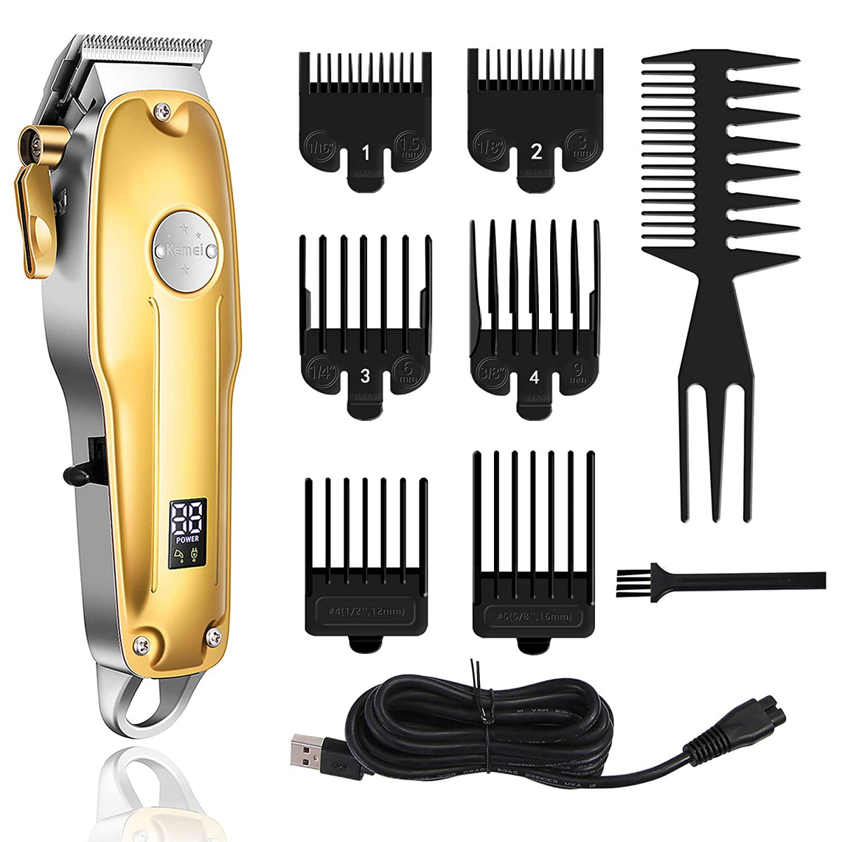 3-in-1 Professionele Haartrimmer Set - Draadloze Trimmer, T-Blade Outliner en Foil Scheerapparaat voor Mannen Vestragear