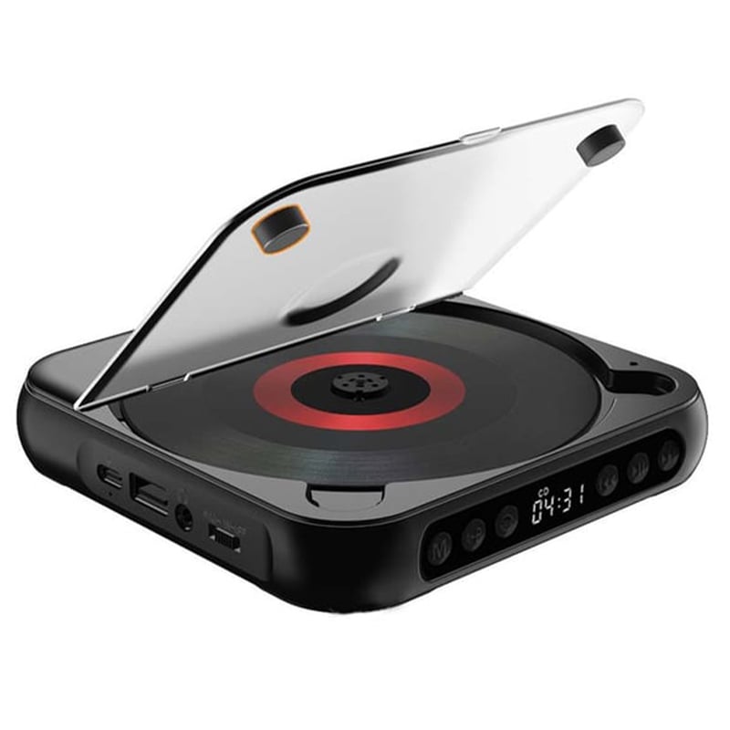 Draagbare CD Speler – Bluetooth 5.3, Oplaadbare Batterij & Compact Design