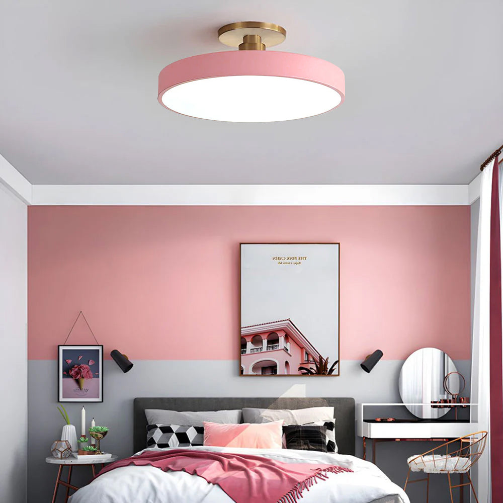 Vionte Plafondlamp – Ronde LED plafondlamp van metaal en acryl met energiezuinig design
