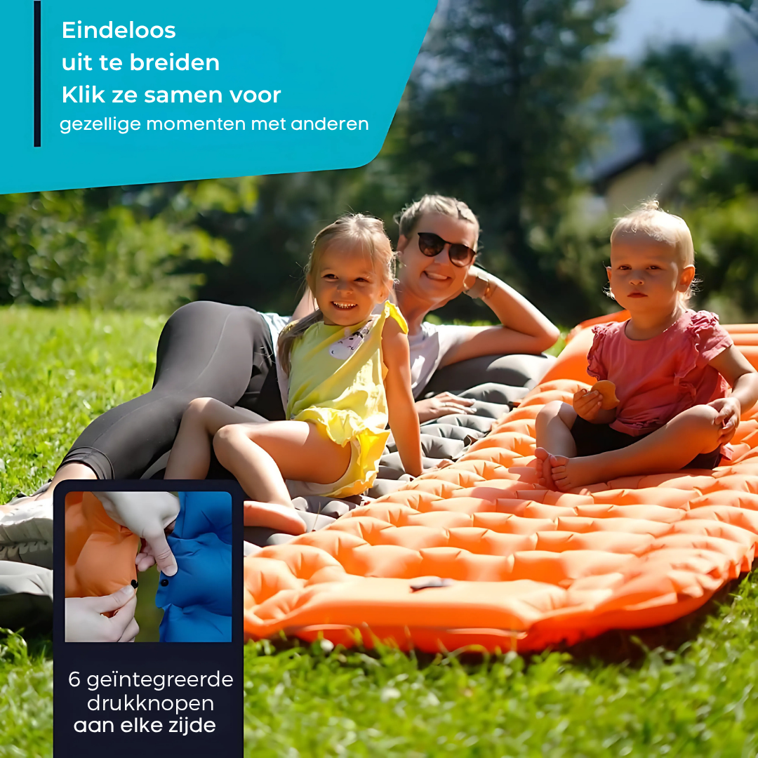 AirLite Zelfopblazend Slaapmatje – Lichtgewicht, Compact & 10 cm Dik Comfort Vestragear