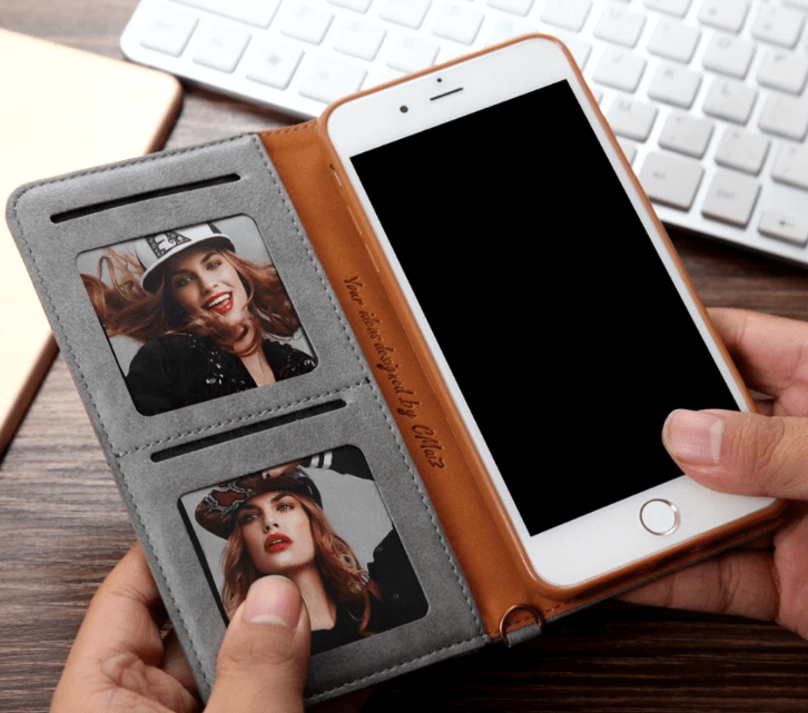 Magnetische Flip Leren Telefoon Beschermer