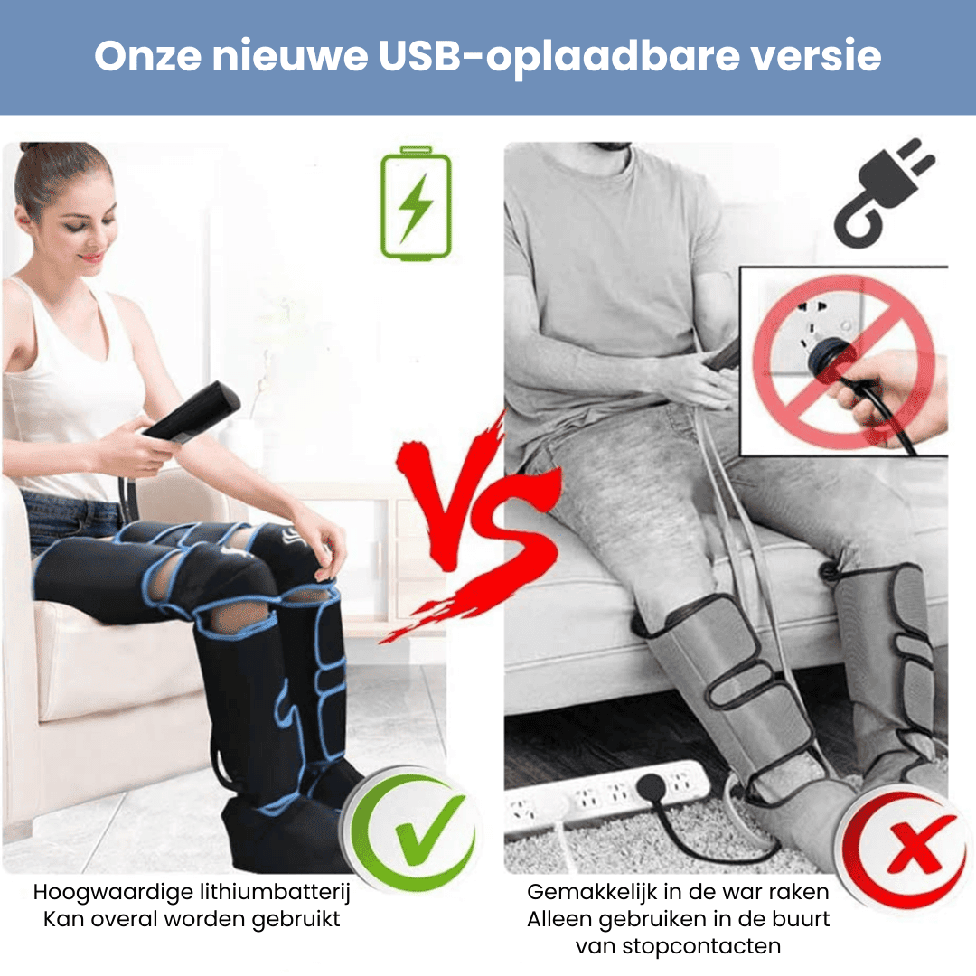 Airestro – 360° beenmassage met luchtdruk & warmte – ontspanning & herstel