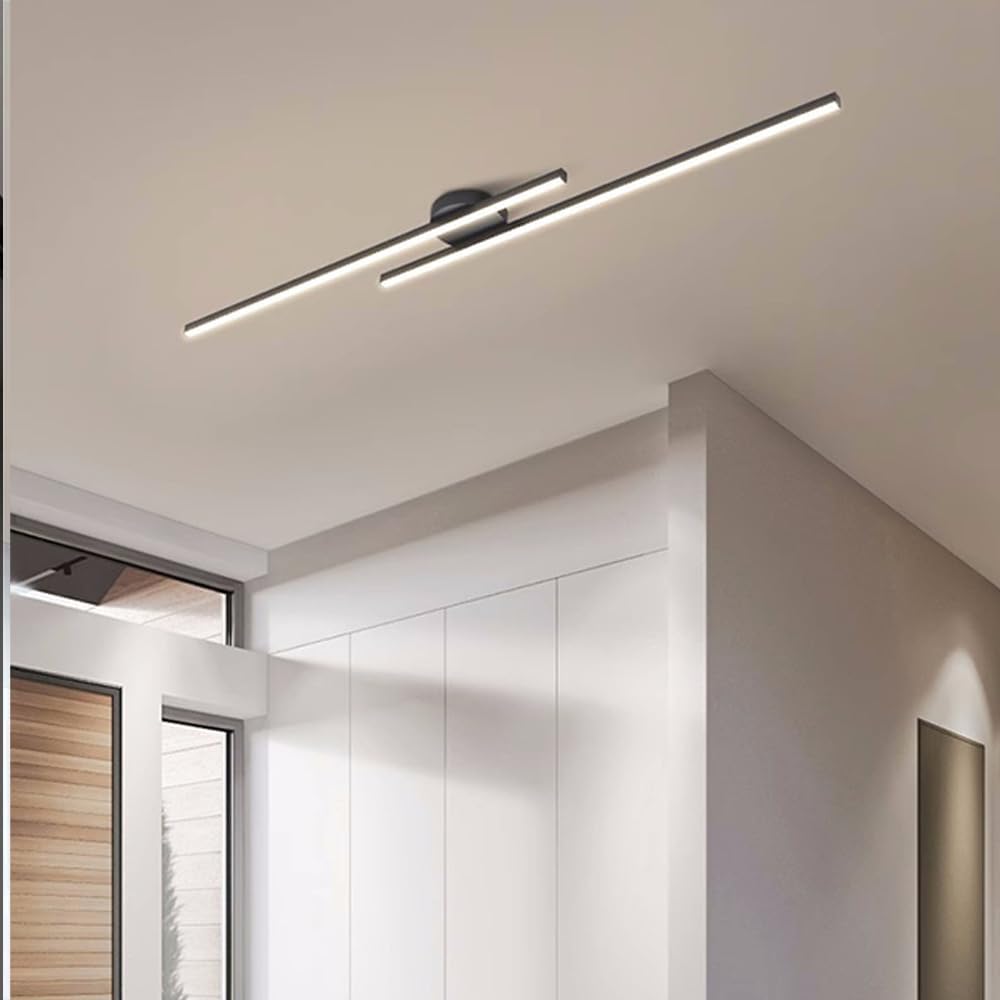 Norvion Plafondlamp – Langwerpige LED plafondlamp van aluminium met strak minimalistisch design