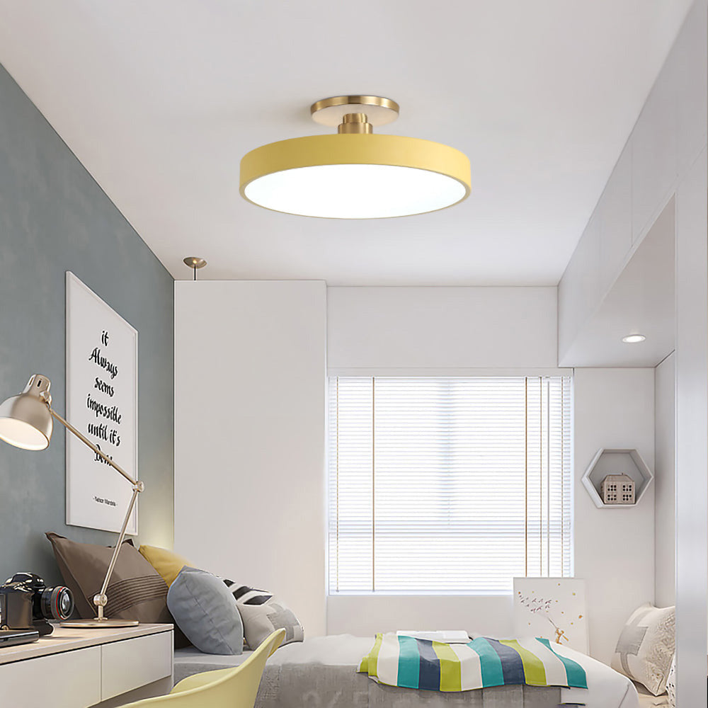 Vionte Plafondlamp – Ronde LED plafondlamp van metaal en acryl met energiezuinig design