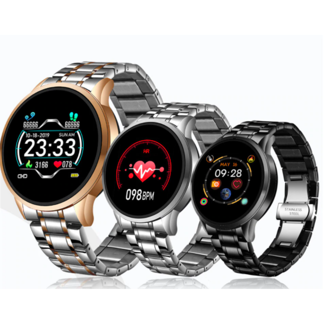 Chroniq Classic Smartwatch – Tijdloos Design met Slimme Gezondheidsfuncties
