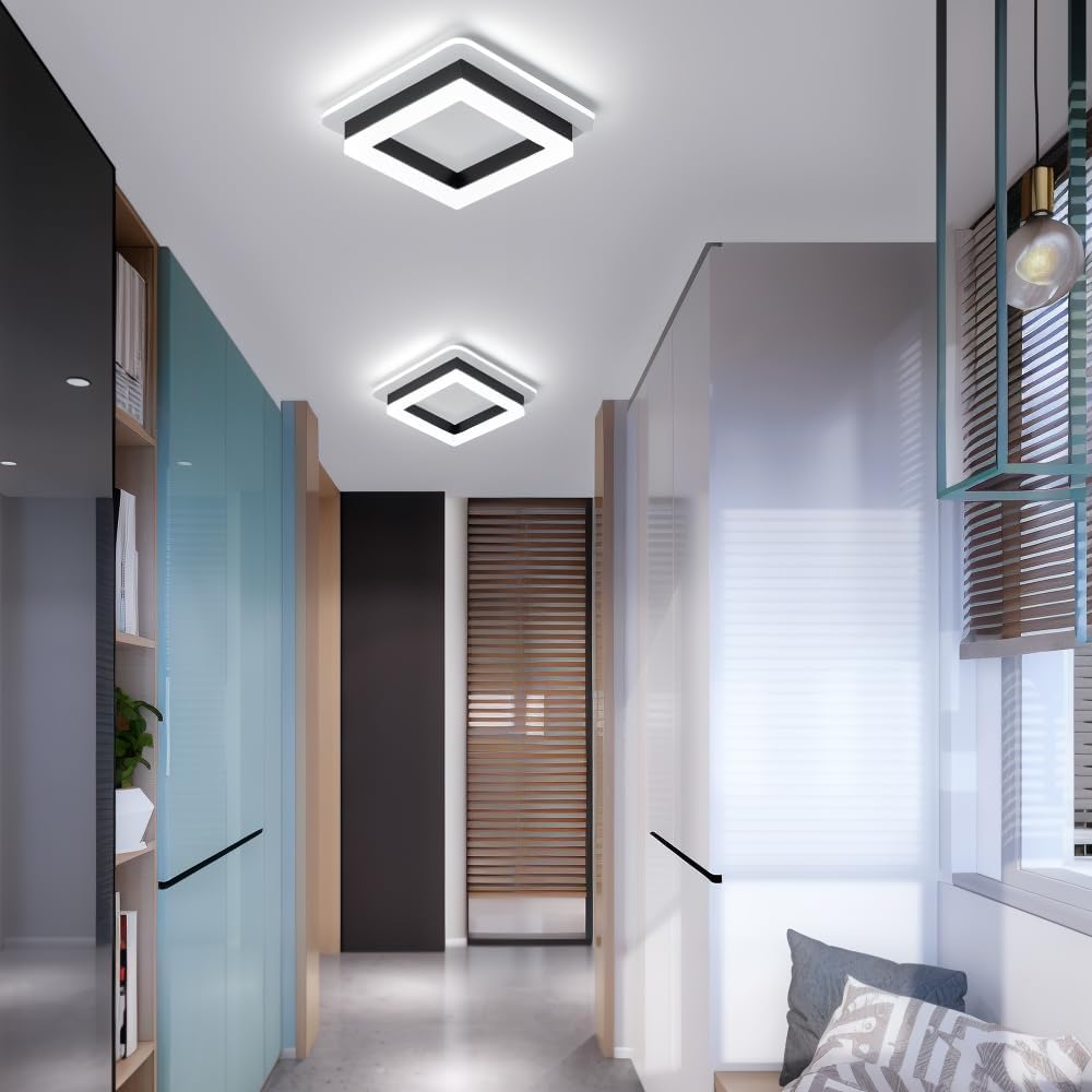 Vierkante LED plafondlamp – Dimbaar licht, modern design & energiezuinig