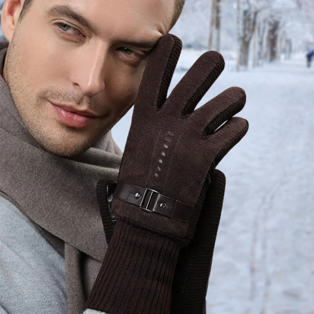 Herenhandschoenen Leer Winddicht | Warm & Touchscreen Geschikt VestraGear