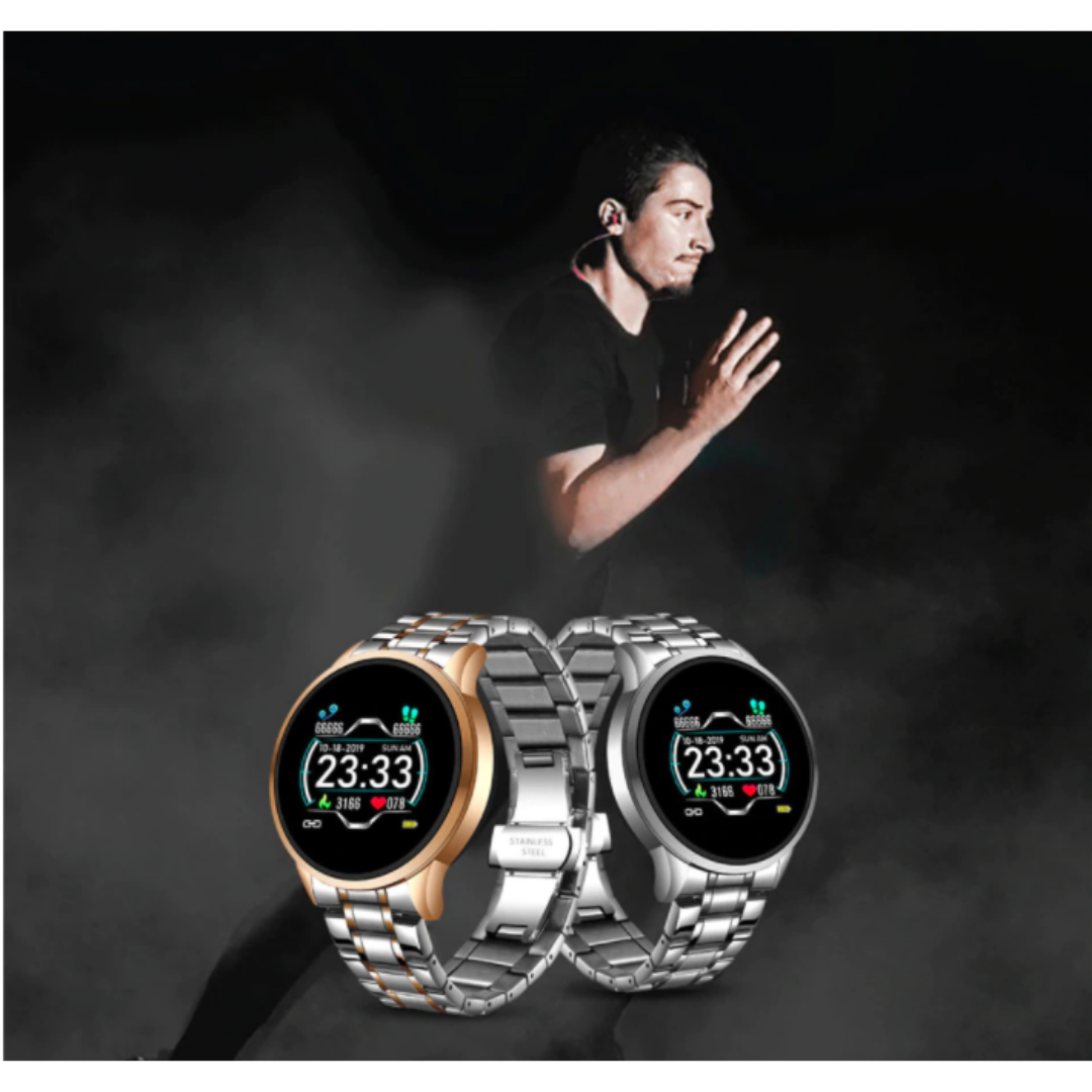 Chroniq Classic Smartwatch – Tijdloos Design met Slimme Gezondheidsfuncties