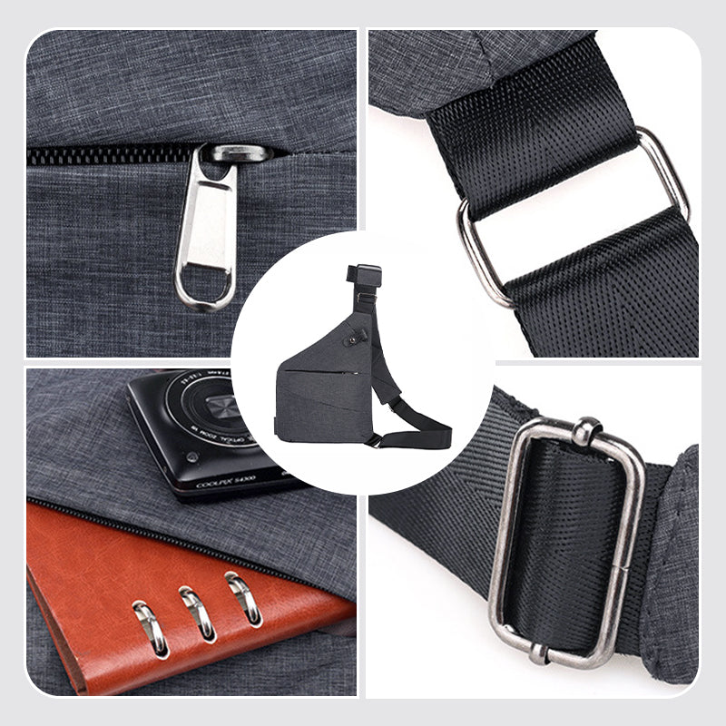 SafeCarry Schoudertas – Anti-Diefstal Crossbody Tas met Waterafstotend en Duurzaam Design