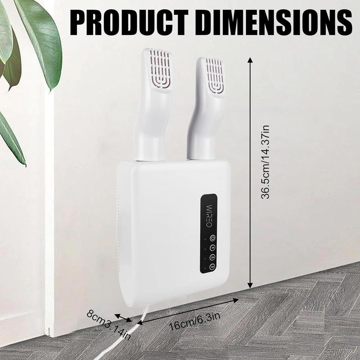Dryon – Elektrische schoenendroger 3 modi met timer & antibacterieel