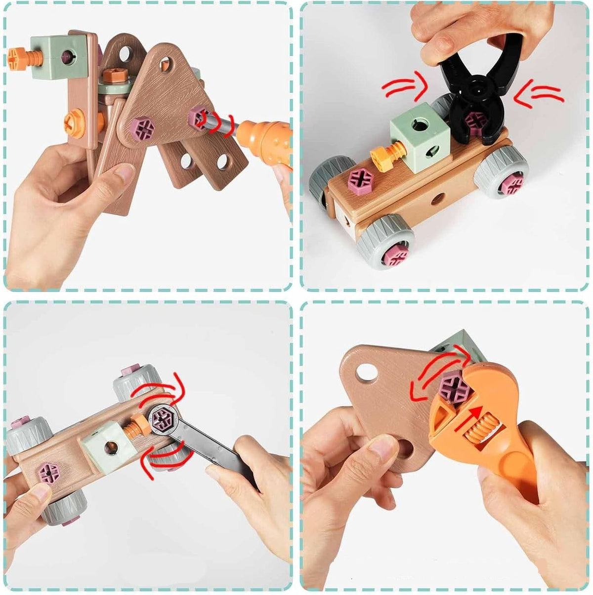 Bouwspeelgoed Set – Elektrische Schroevendraaier & Gereedschapskoffer
