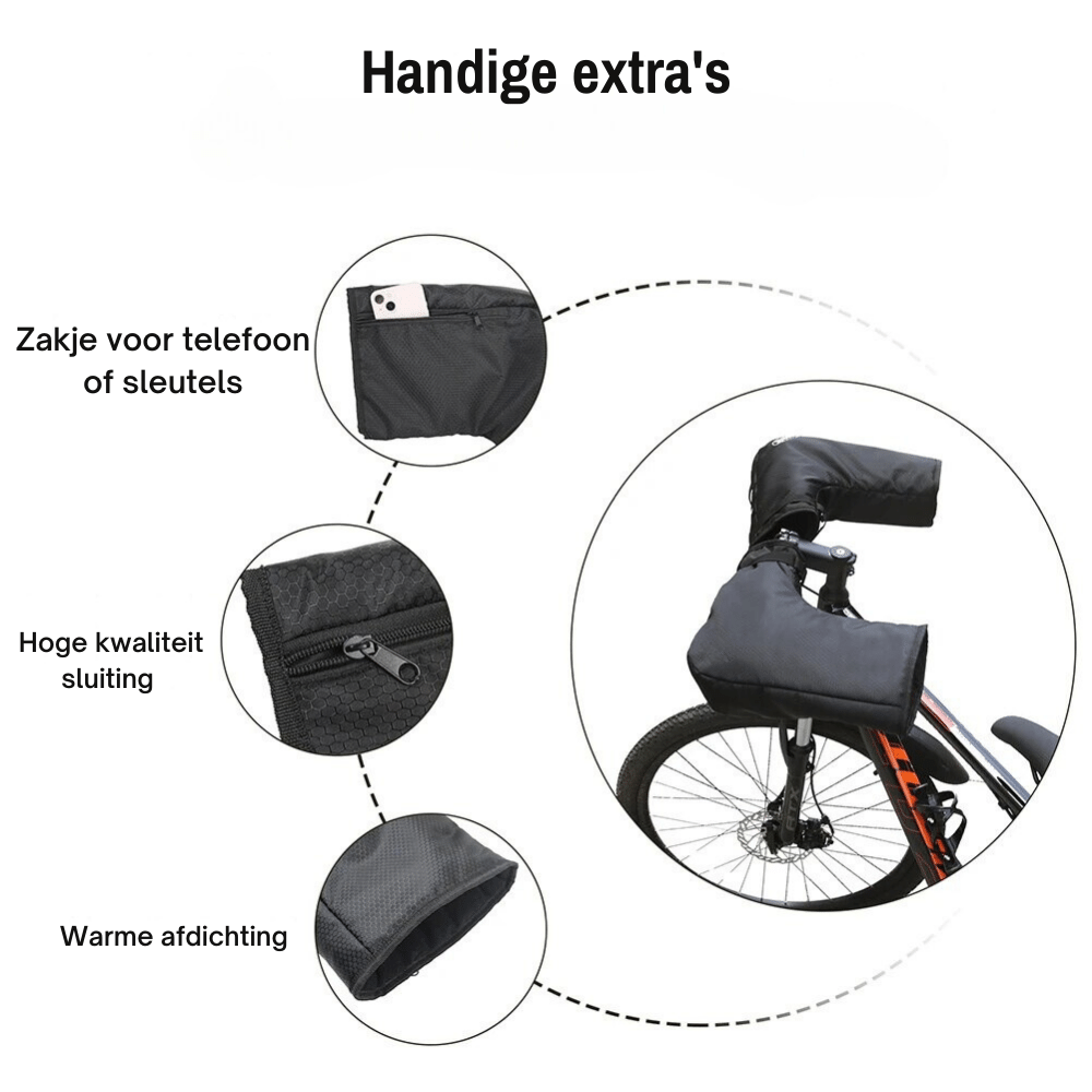 Wind Guard Handschoenen – Tochtvrije Fietshandschoenen met Open Vingertoppen
