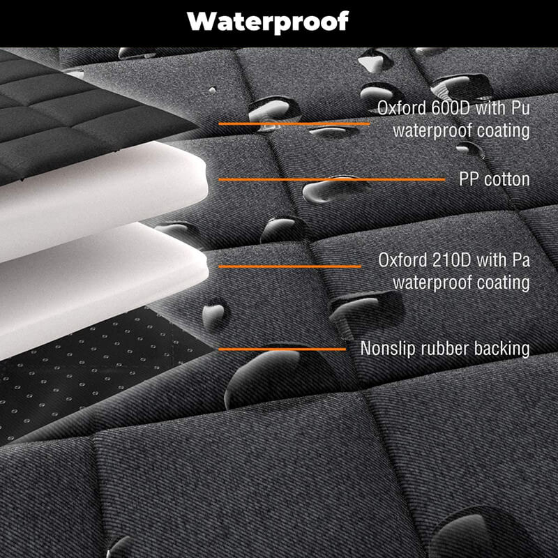 Auto hondenbed – Waterbestendige autostoelhoes met antislip & veiligheidsriem