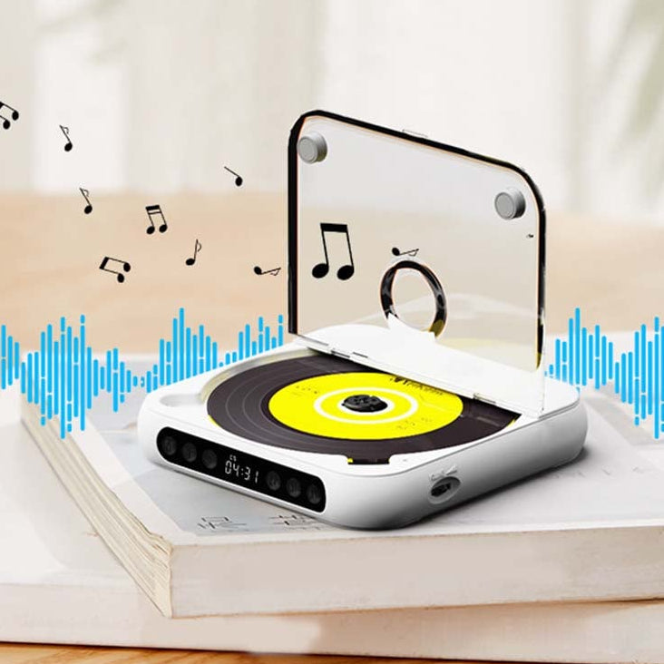 Draagbare CD Speler – Bluetooth 5.3, Oplaadbare Batterij & Compact Design