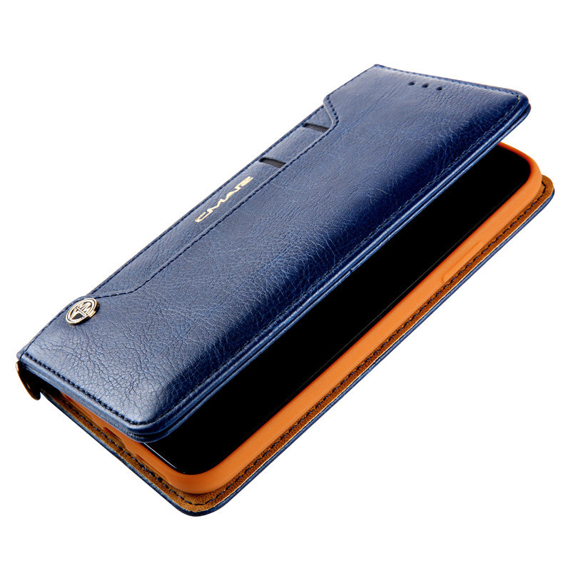 Magnetische Flip Leren Telefoon Beschermer