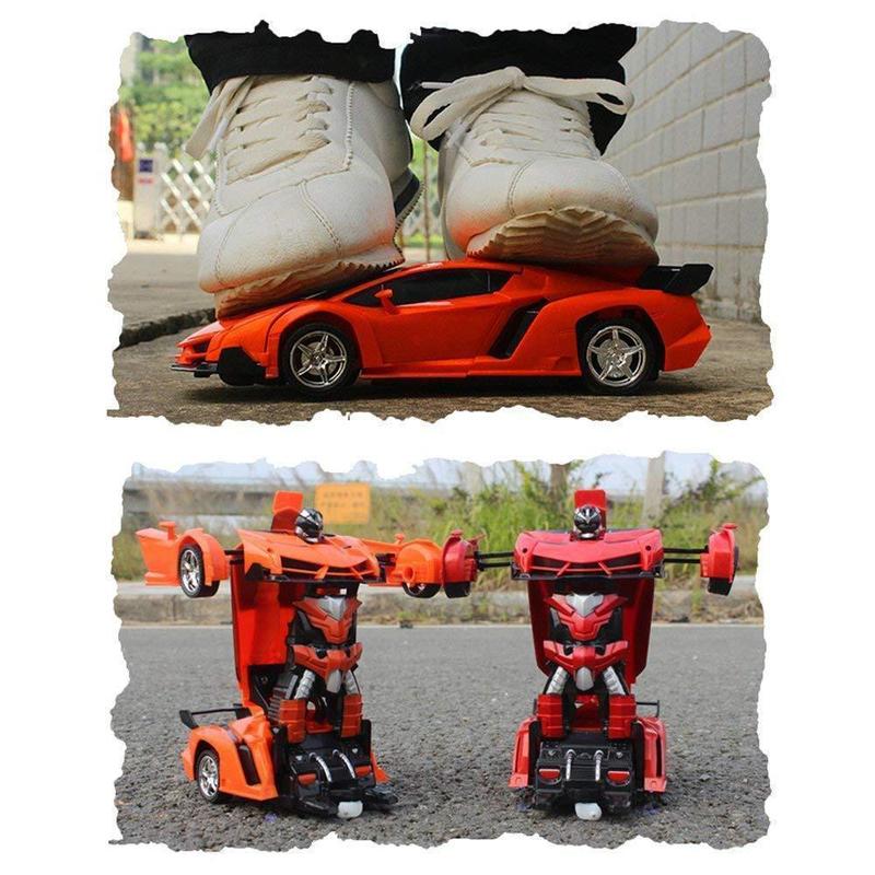 RC Transformer Auto – 2-in-1 Robot & Sportwagen met Afstandsbediening voor Kinderen