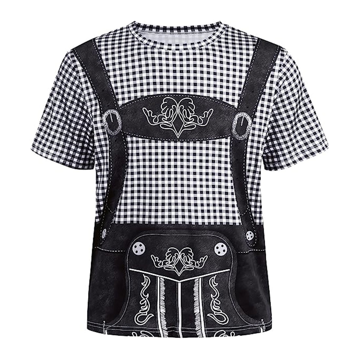 Bavaro – T-Shirt met Lederhosenprint – Jouw Outfit voor Bierfeest & Oktoberfest
