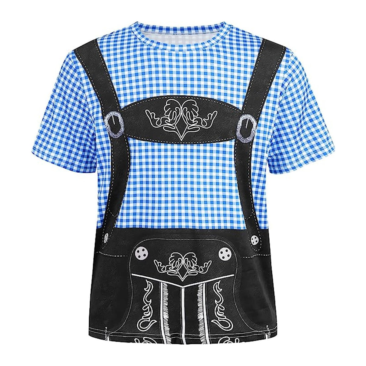 Bavaro – T-Shirt met Lederhosenprint – Jouw Outfit voor Bierfeest & Oktoberfest