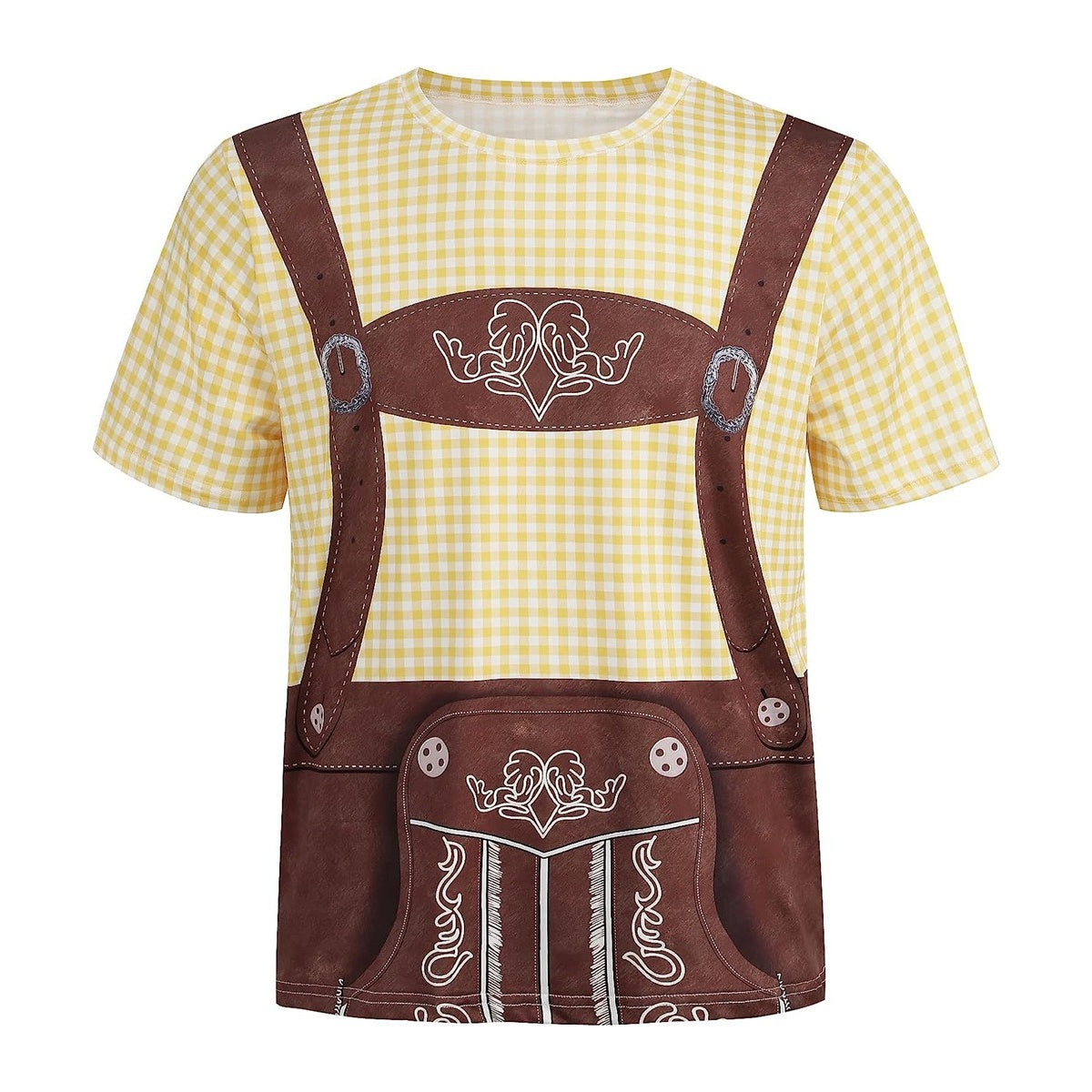 Bavaro – T-Shirt met Lederhosenprint – Jouw Outfit voor Bierfeest & Oktoberfest