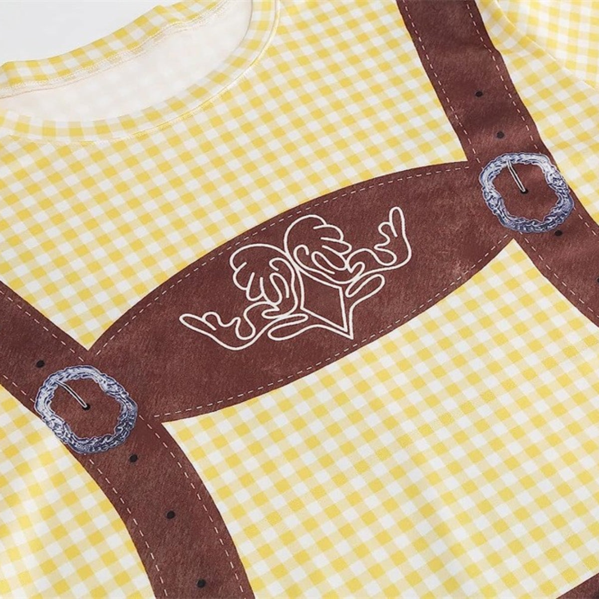 Bavaro – T-Shirt met Lederhosenprint – Jouw Outfit voor Bierfeest & Oktoberfest
