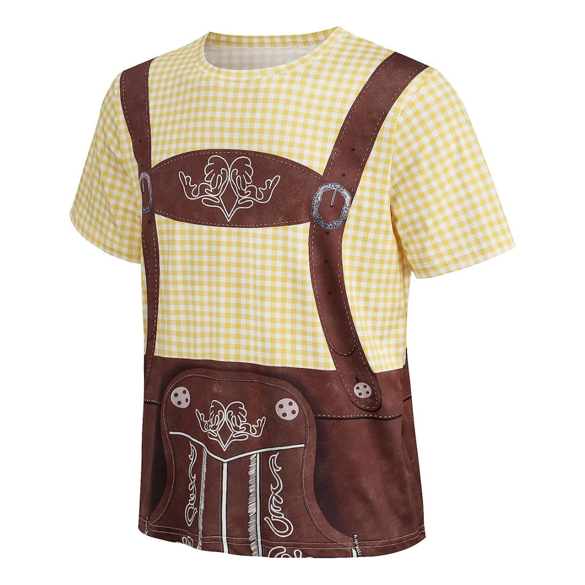 Bavaro – T-Shirt met Lederhosenprint – Jouw Outfit voor Bierfeest & Oktoberfest
