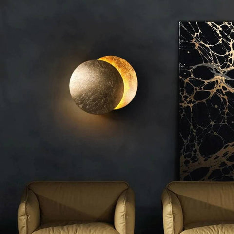 SeleneLight – Wandlamp met Maanlicht Effect – Minimalistische LED Sfeerverlichting