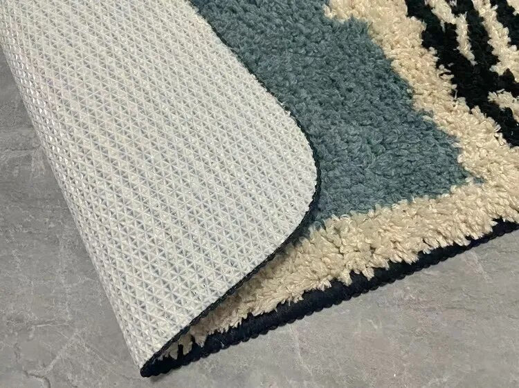 Abstracte antislip badmat met Scandinavisch design Vestragear