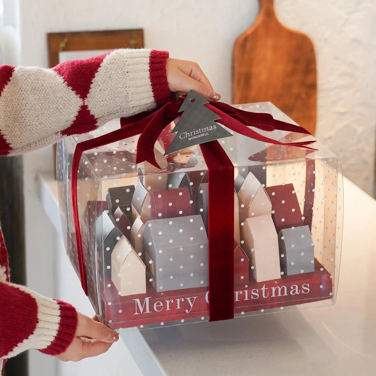 Festarra Adventskalenderboxen – Set van 25 herbruikbare kerstboxen voor cadeaus & decoratie