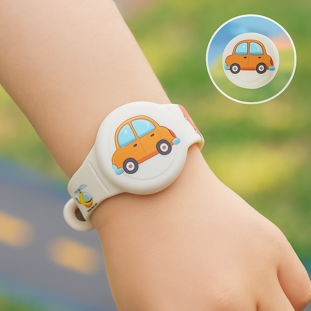 AirTag Armband Kinderen | Locatie van je Kind Volgen via Zoek Mijn | Verstelbaar Siliconen Polsbandje | Voor School, Speeltuin & Vakantie | Sansoti 5
