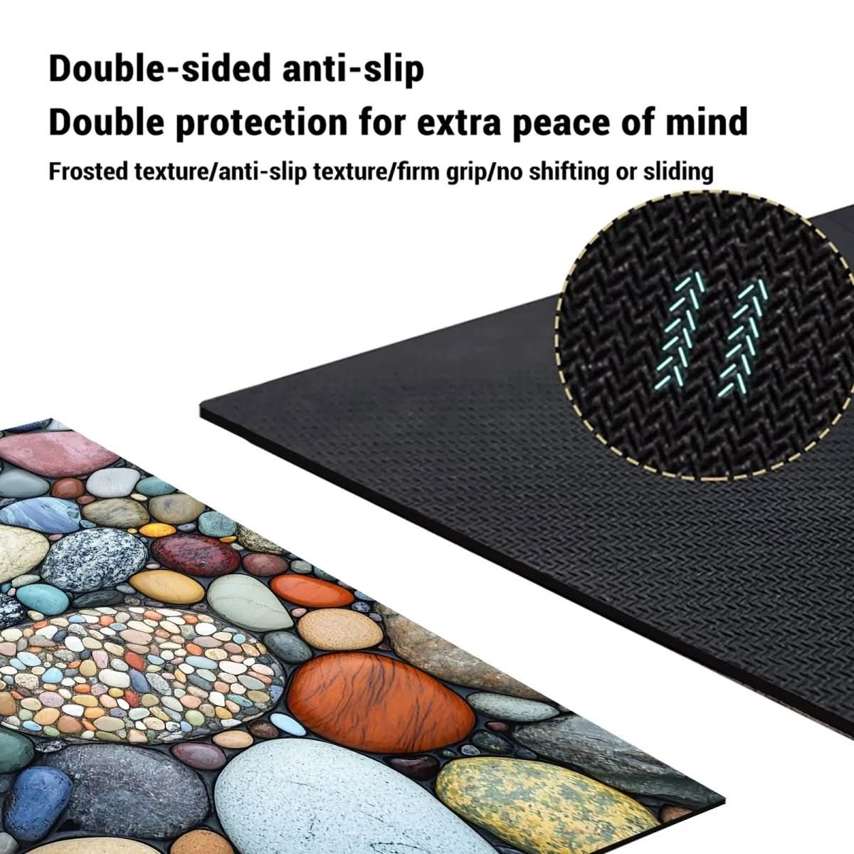 Badmat – Sneldrogend, Antislip & Absorberend met Natuurlijke Steenlook