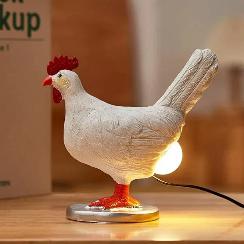 Feathra Kippen Tafellamp – Grappig Design, Warme LED Verlichting & Speelse Sfeermaker