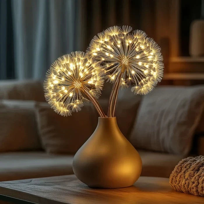 Lighted Dandelion Branch Decor – Glowing Seed Heads for Home or Events Tevako