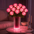 Light-Up Rose Bouquet – Glowing Artificial Flowers That Never Need Water Tevako