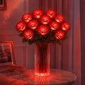 Light-Up Rose Bouquet – Glowing Artificial Flowers That Never Need Water Tevako