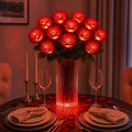 Light-Up Rose Bouquet – Glowing Artificial Flowers That Never Need Water Tevako