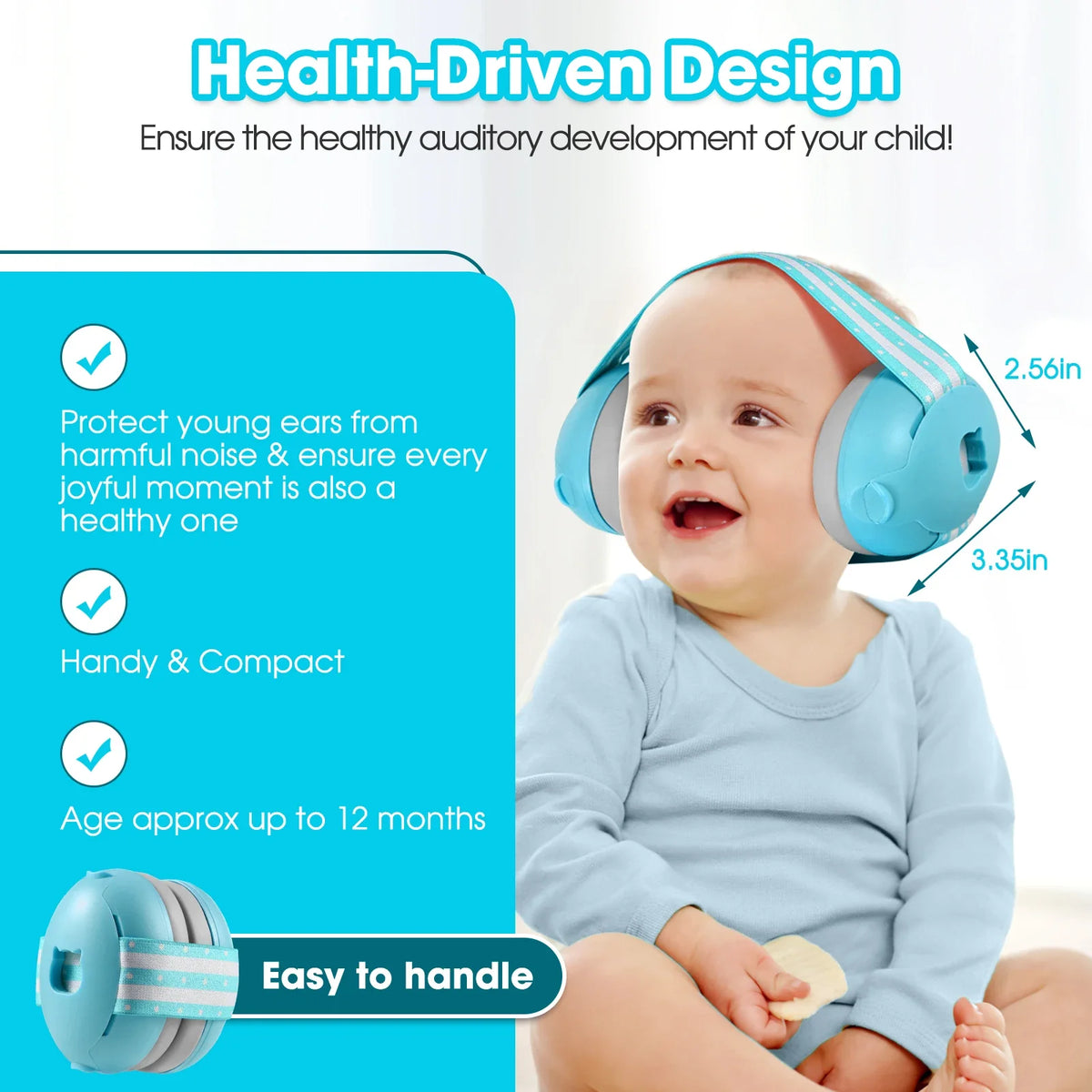Baby-oorkappen met elastische ruisonderdrukking voor optimale gehoorbescherming 3