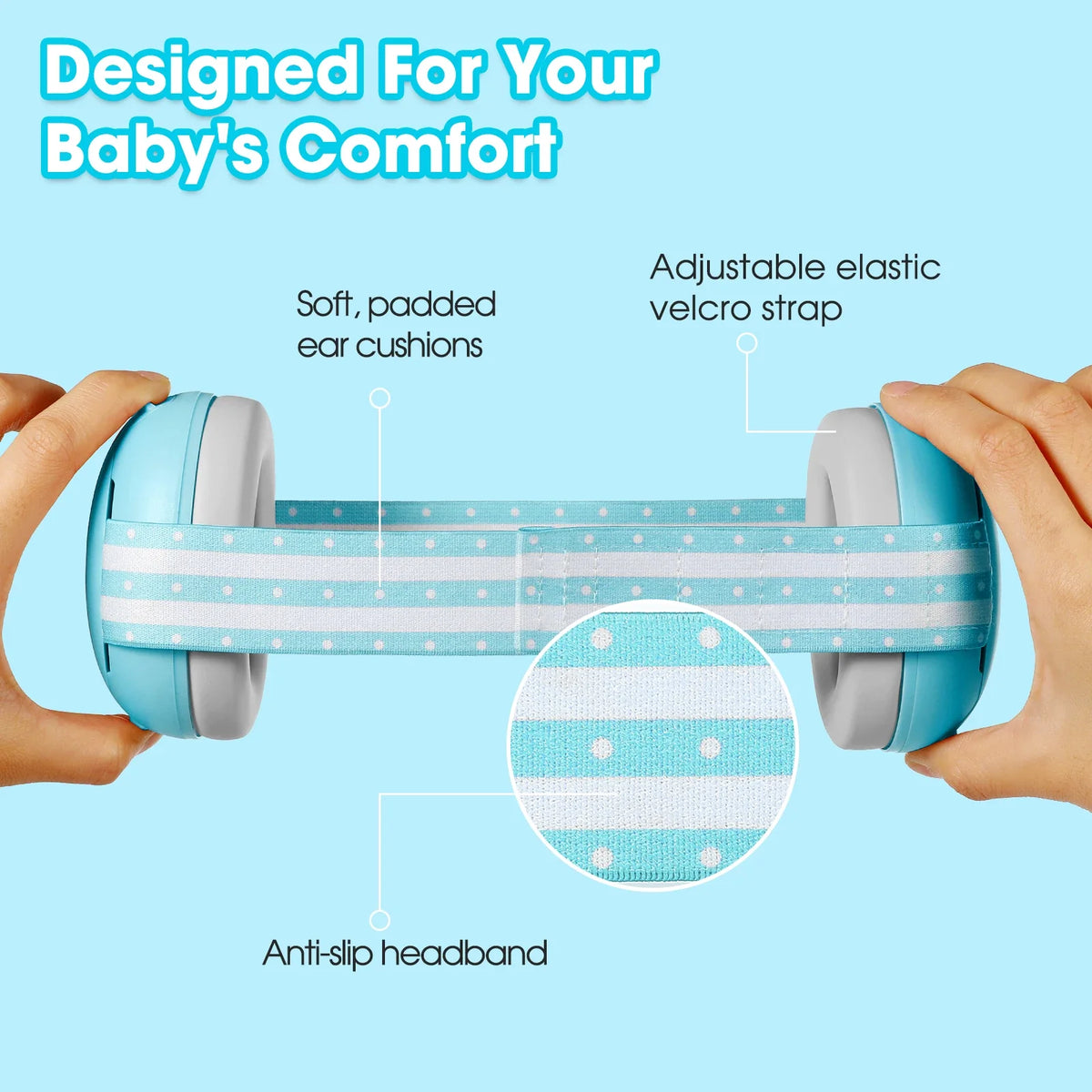 Baby-oorkappen met elastische ruisonderdrukking voor optimale gehoorbescherming 4