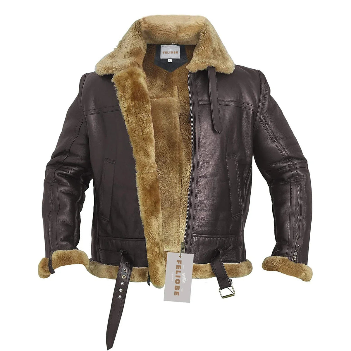 RAF B3 | Pilotenjack van omgekeerd lam voor luxe en warmte