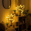 Lighted Rose Tree Lamp – Tabletop Tree With Glowing Rose Blossoms Tevako