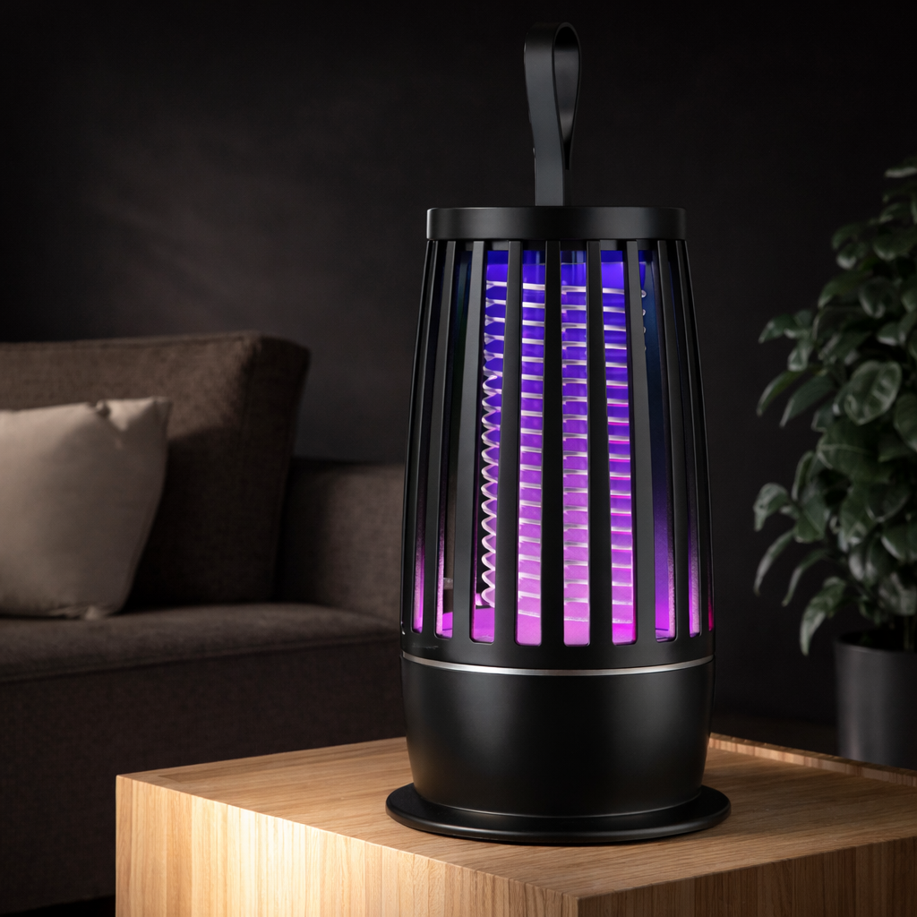 Muggenlamp – USB Oplaadbaar, Elektrisch Raster & Compact Design