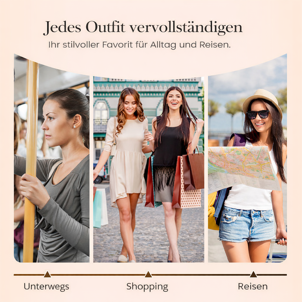 RFID-blokkerende tri-fold portemonnee voor dames – stijlvol, ruim & veilig ontwerp