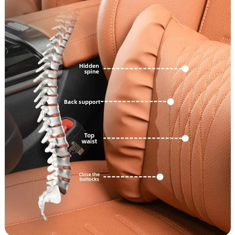 Comfortabele Hoofdsteun en Lendensteun Kussen voor Auto van Nappaleer, Unisex Design 5